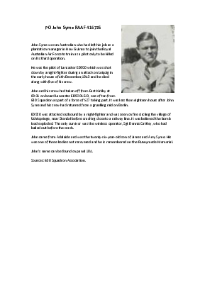 A preview of a PDF biography for Syme, John